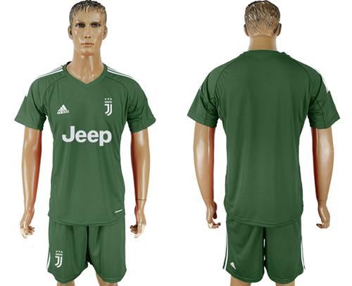 Juventus Blank Green Goalkeeper Soccer Club Jersey - Click Image to Close